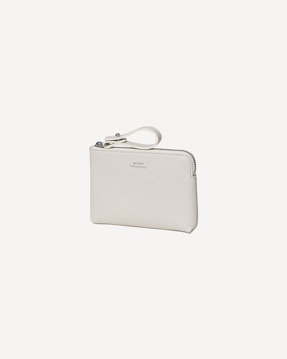 Proper Zipper Wallet / Light gray