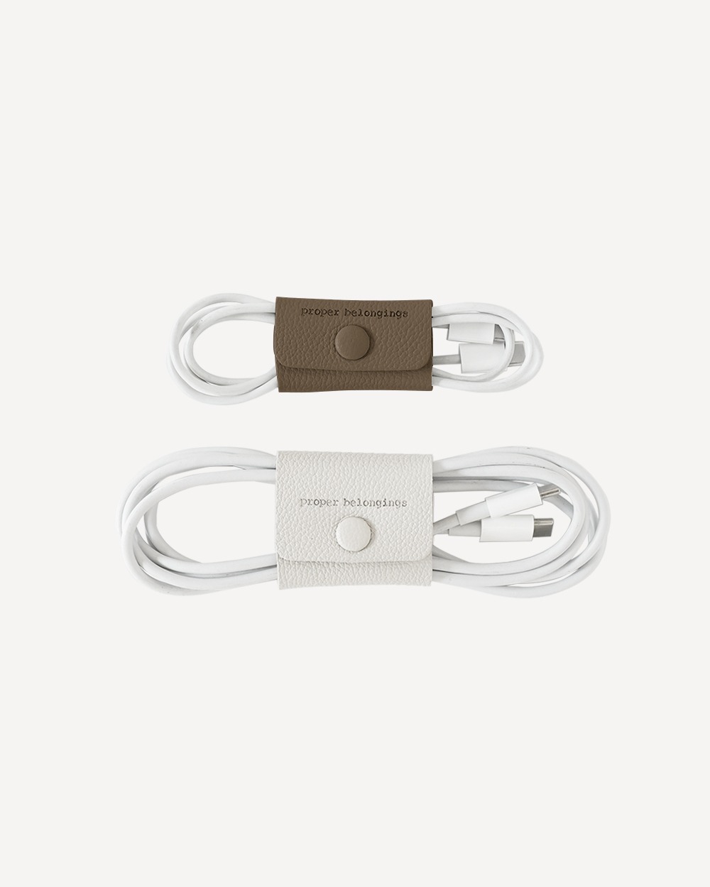 [Soft Grained Leather] Cable Holder